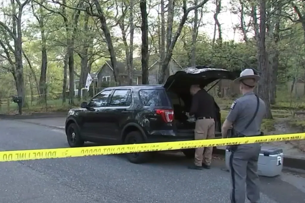 Police investigation at the home on Topping Drive where authorities were called.