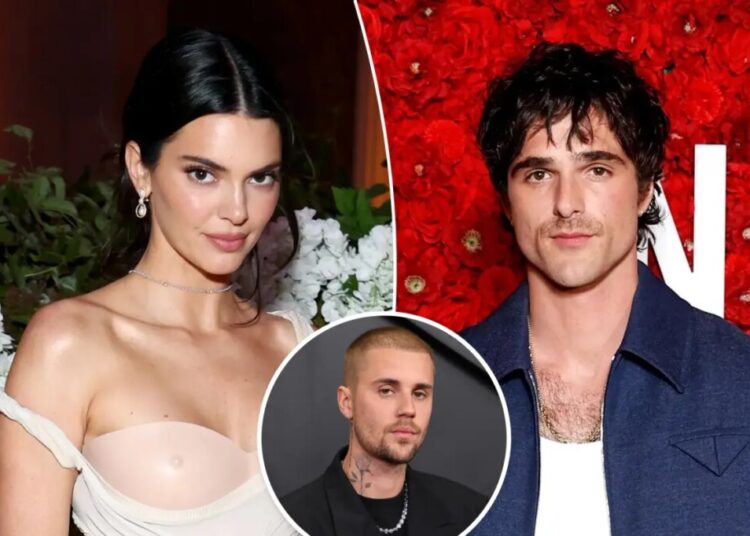 How Justin Bieber played Cupid for Kendall Jenner and Jacob Elordi — and why they’re trying to hide the romance