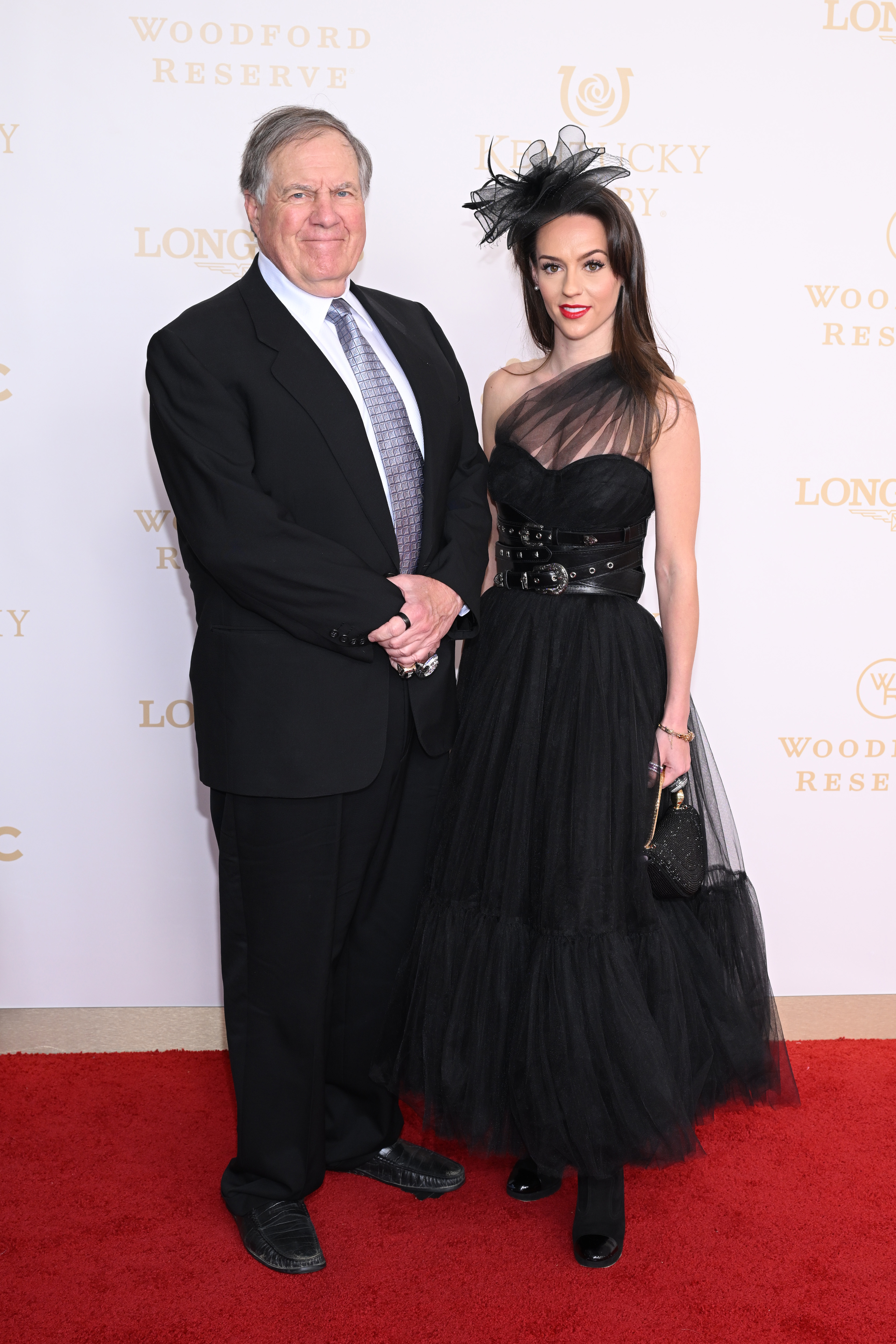 Bill Belichick and Jordon Hudson attending the Kentucky Derby 152.