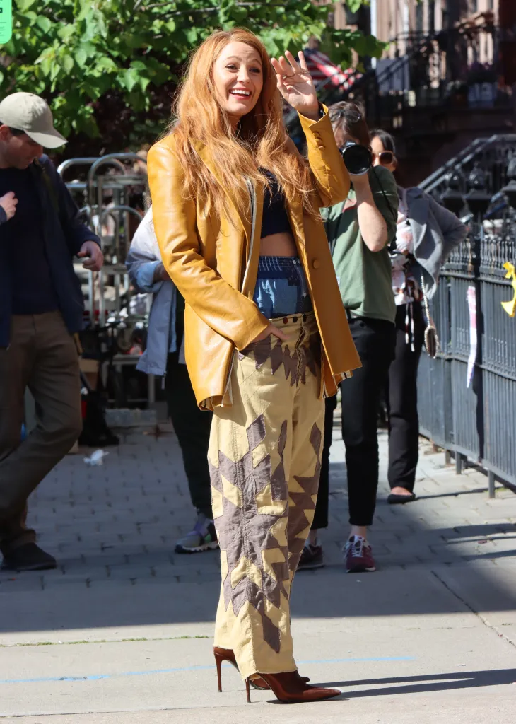 Blake Lively filming 