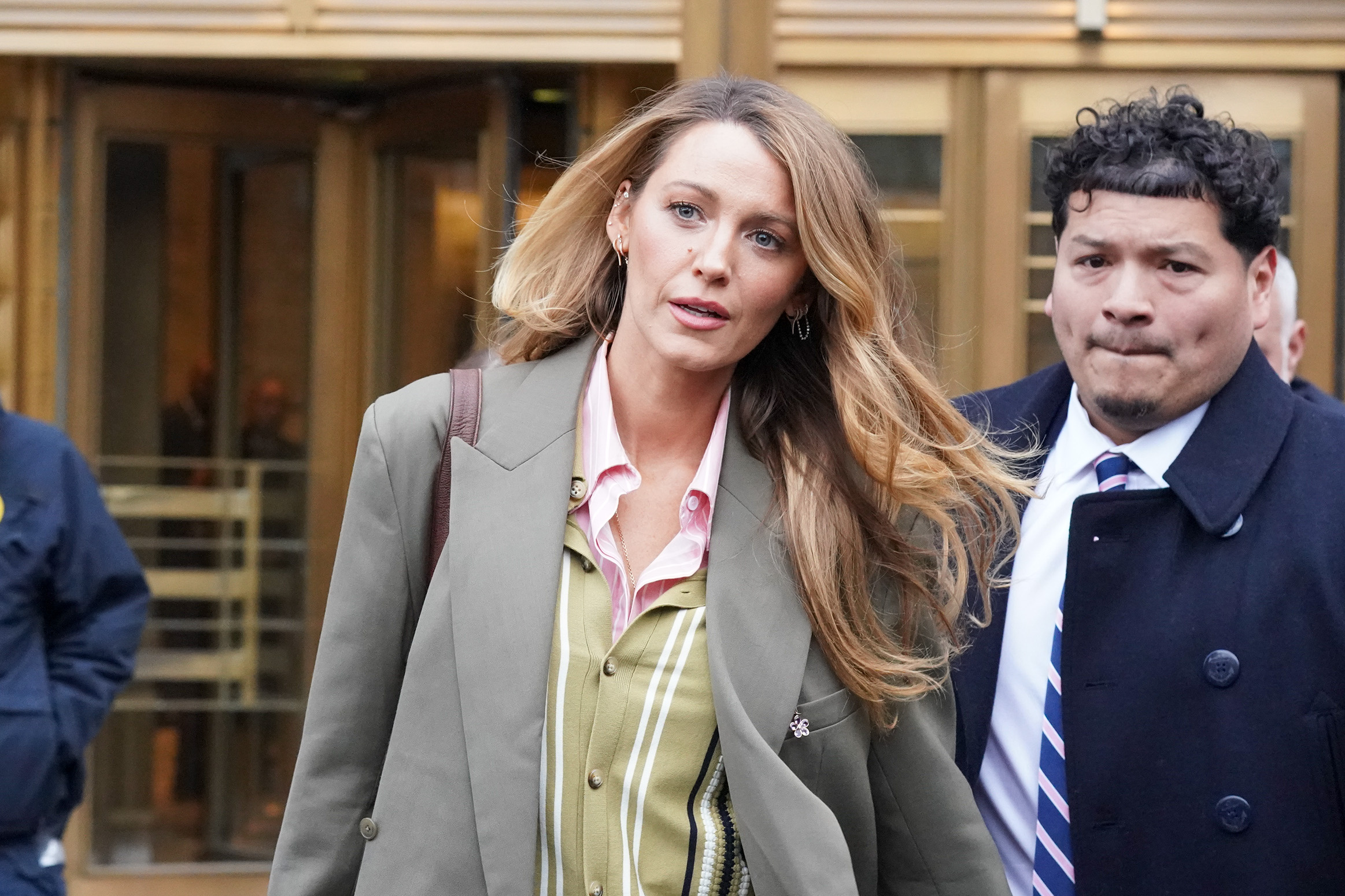 Blake Lively leaving Federal Court in February.