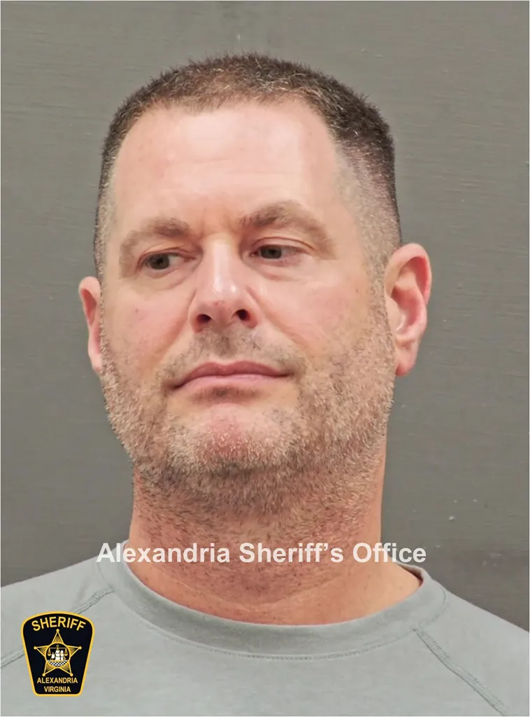 Booking photo of David Rush, accused of stealing gold bars.