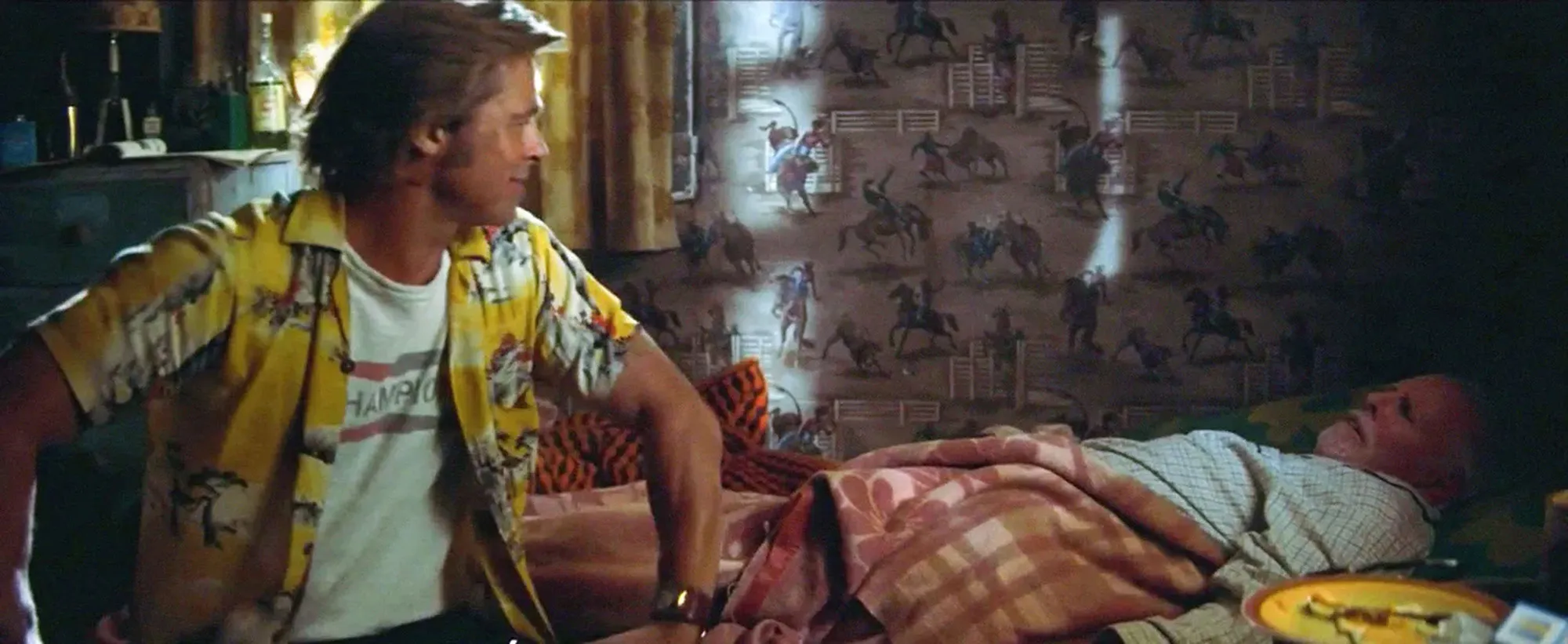 Brad Pitt and Bruce Dern in 