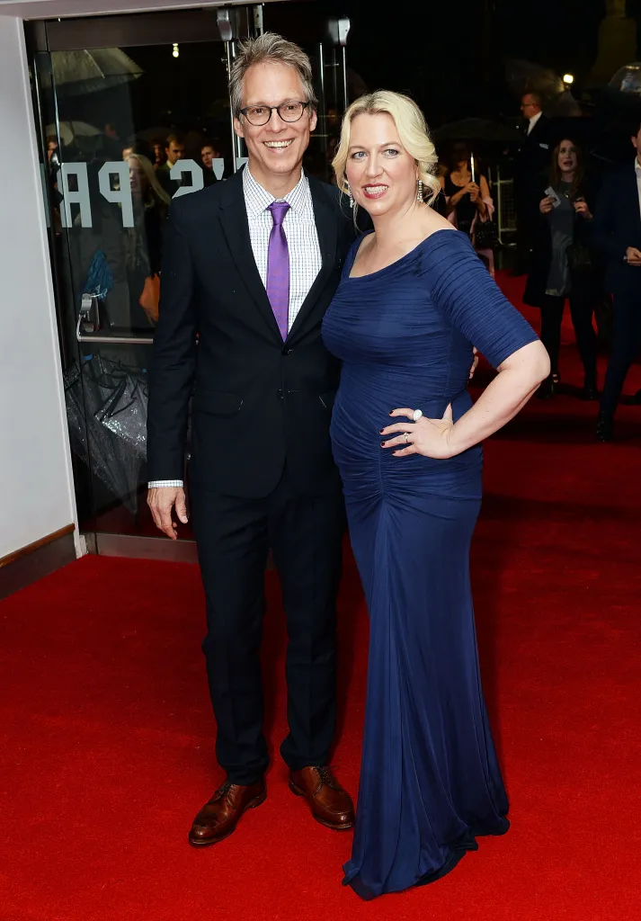 Brian Lindstrom and Cheryl Strayed on a red carpet.