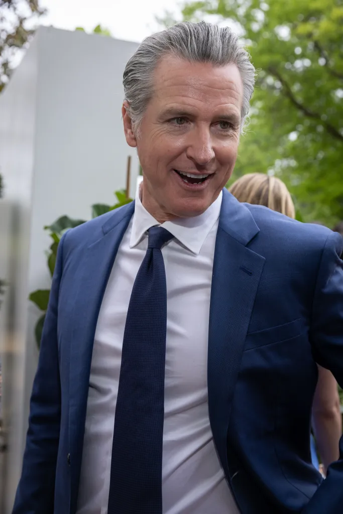 California Governor Gavin Newsom at the 33rd Annual White House Correspondents' Garden Brunch.