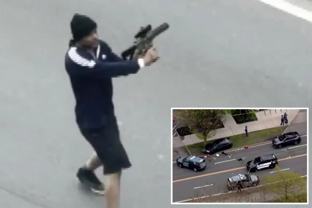 Rifle-wielding maniac opens fire on random cars on busy Massachusetts road