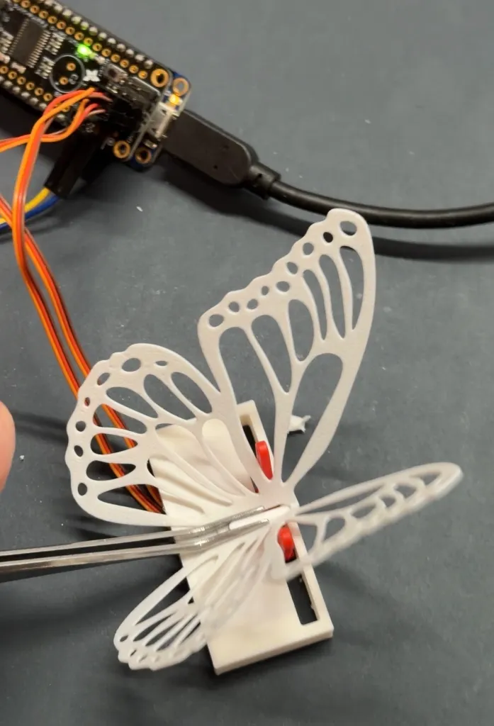 Cameron Hughes' animatronic butterflies. 