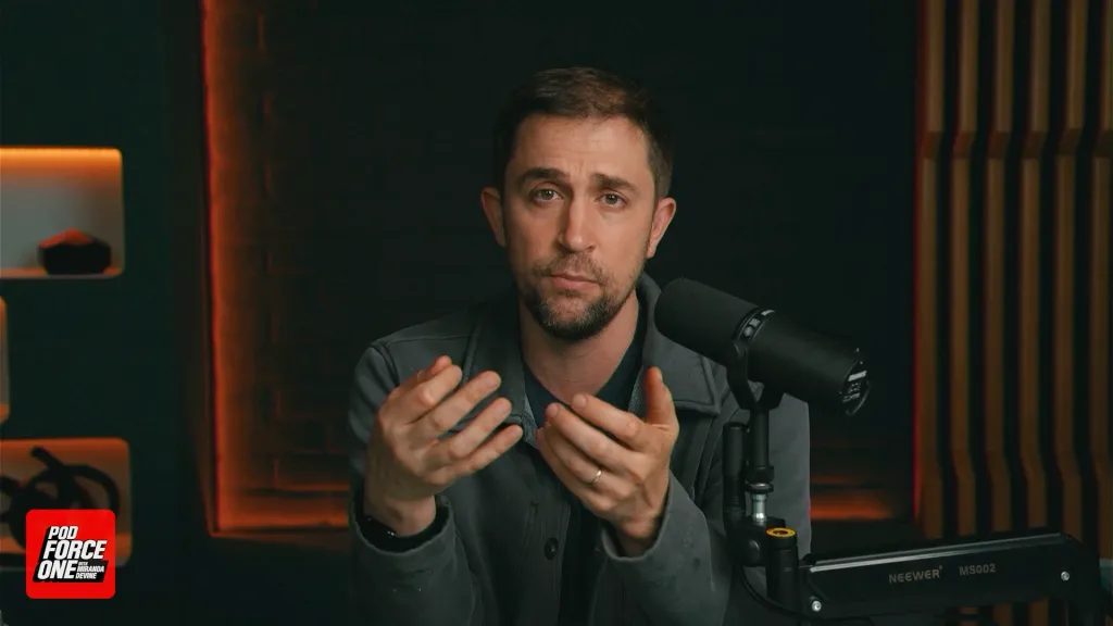 Christopher Rufo speaking during a Pod Foce One interview.