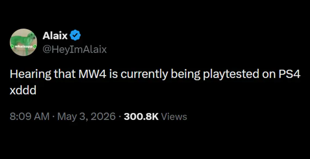 CoD MW4 Cross-Gen Leak