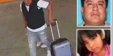 Missing girl spotted near Mexican border with person suspected of killing her mother