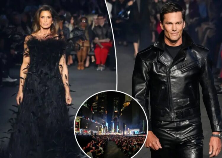 Gucci transforms Times Square into runway as label debuts new collection with Cindy Crawford, Tom Brady
