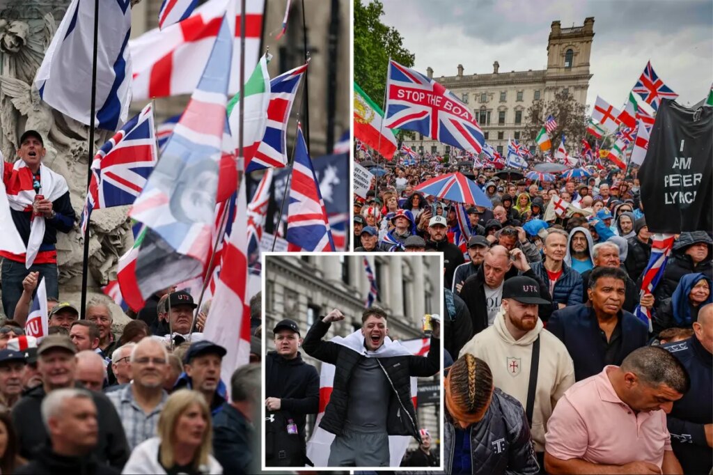 ‘Shoot him in the neck, like Charlie Kirk,’ vile chant erupts during massive London protests