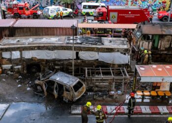 8 dead, 32 injured after freight train smashes into a bus in Thailand