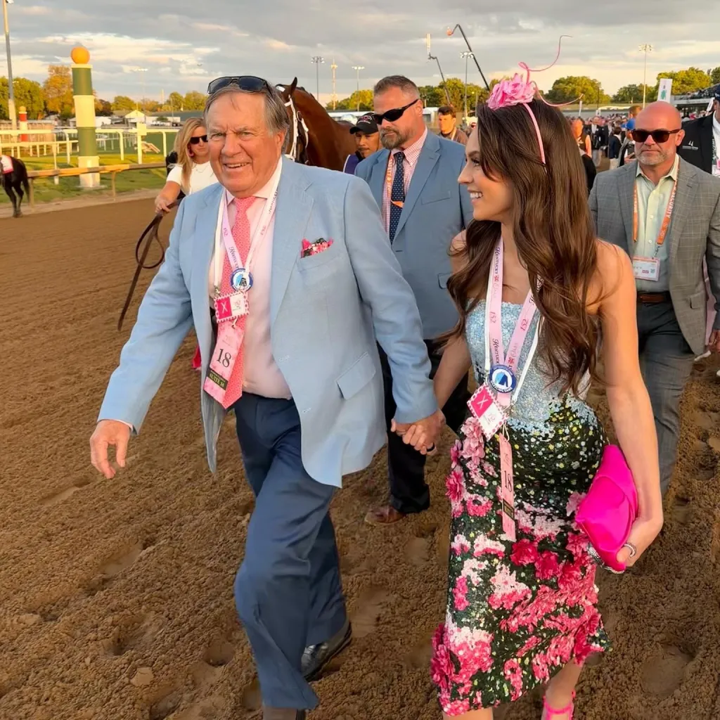 Bill Belichick and girlfriend, Jordon Hudson, at the Kentucky Derby on May 2, 2026.