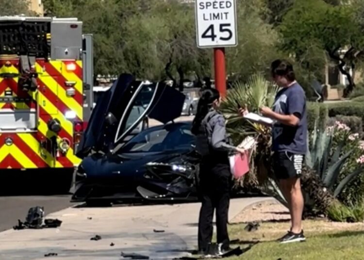 Video shows dazed ex-MLB star Trevor Bauer climb out of $600k McLaren after nasty crash: ‘Dude, what the f–k?’