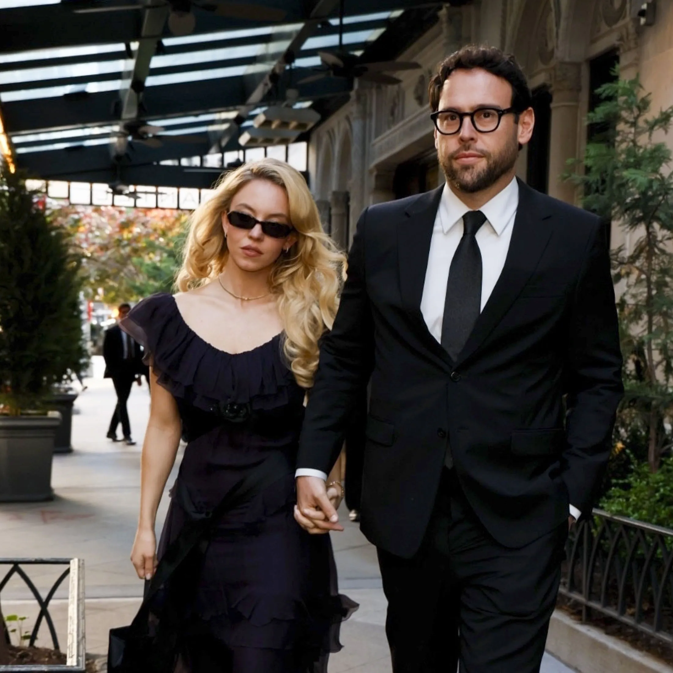 Sydney Sweeney and Scooter Braun walking hand in hand for a dinner date in NYC.