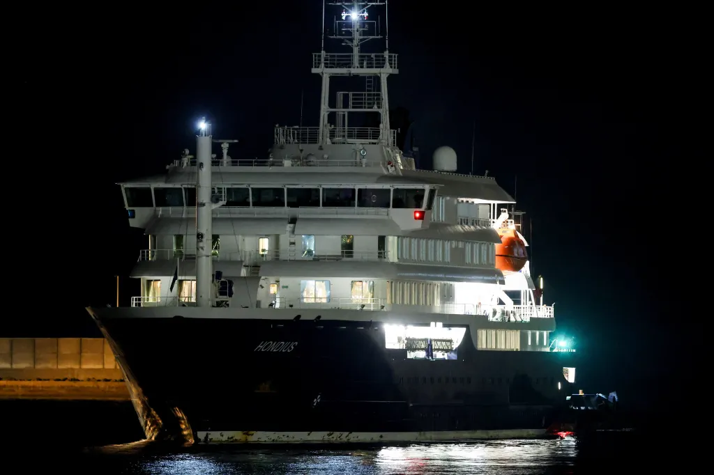 The weeks-long Atlantic cruise departed from Argentina on March 20