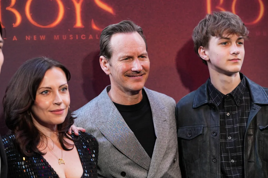 Dagmara Dominczyk, Patrick Wilson, and Kassian Wilson at