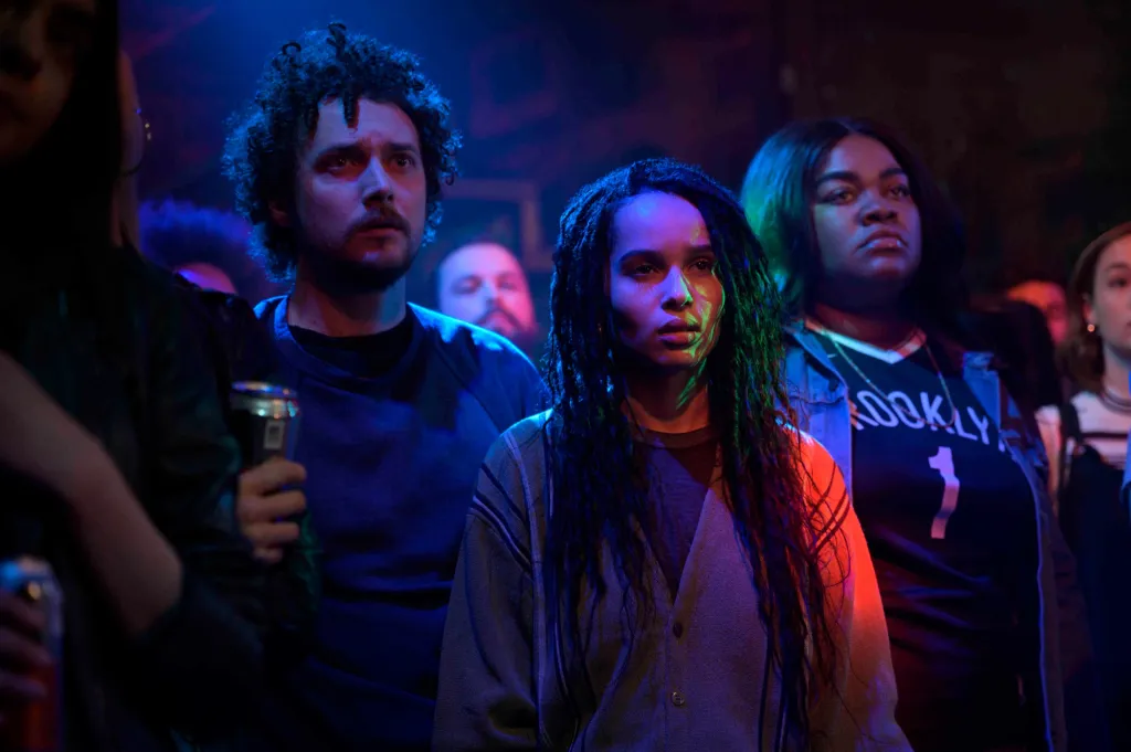 David H. Holmes, Zoe Kravitz, and Da'Vine Joy Randolph at a concert.