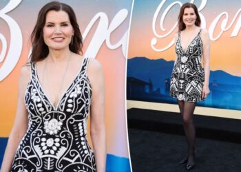 Geena Davis, 70, looks half her age in glam red carpet appearance