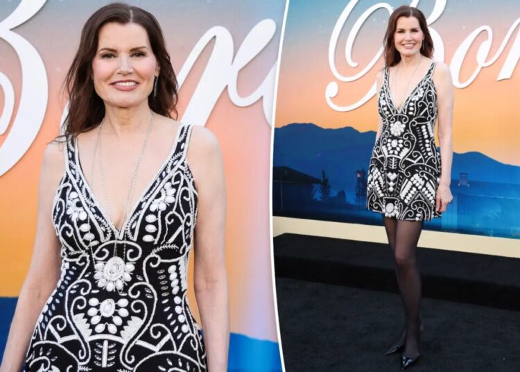 Geena Davis, 70, looks half her age in glam red carpet appearance