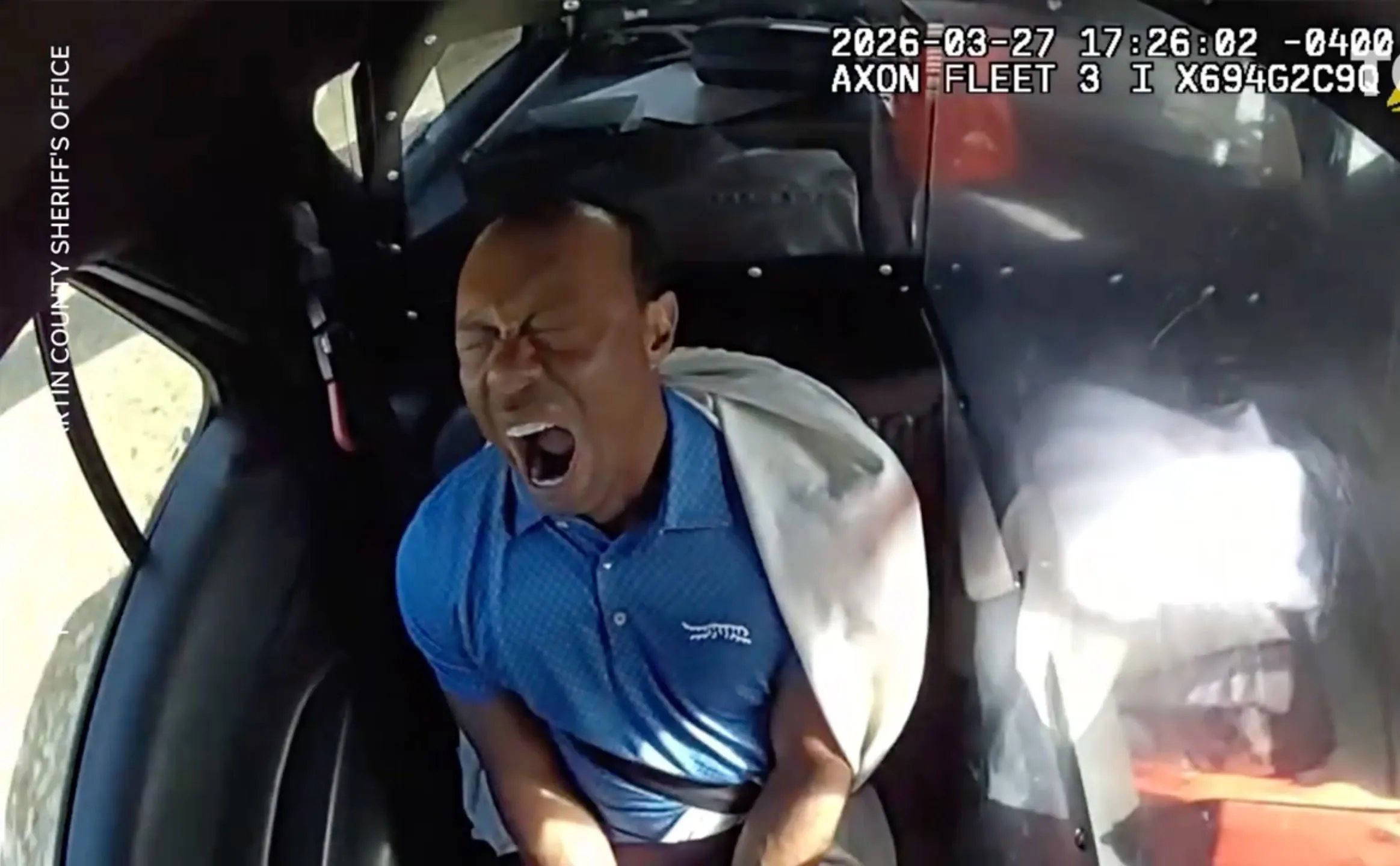 Tiger Woods during his DUI