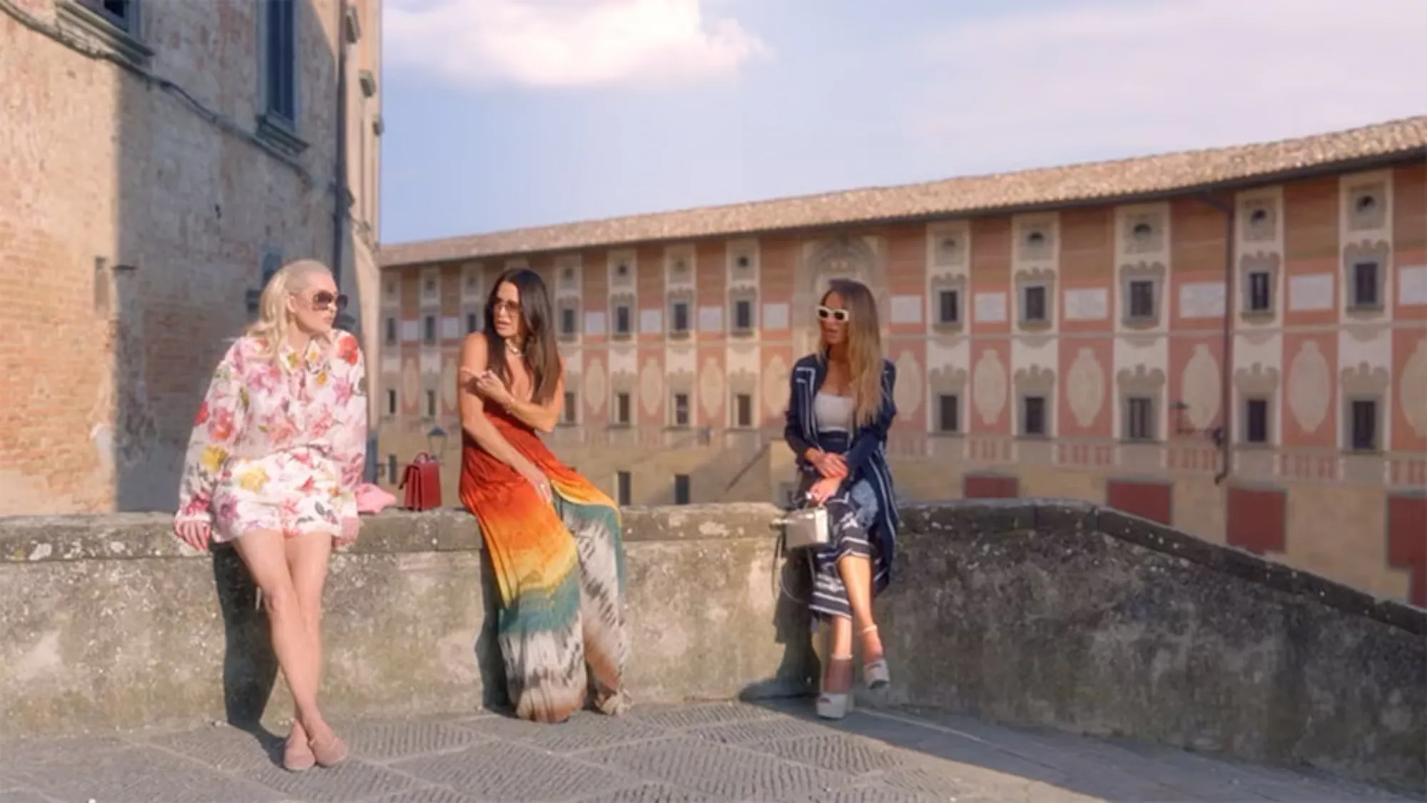 Dorit Kemsley, Kyle Richards and Erika Jayne fight in Italy.