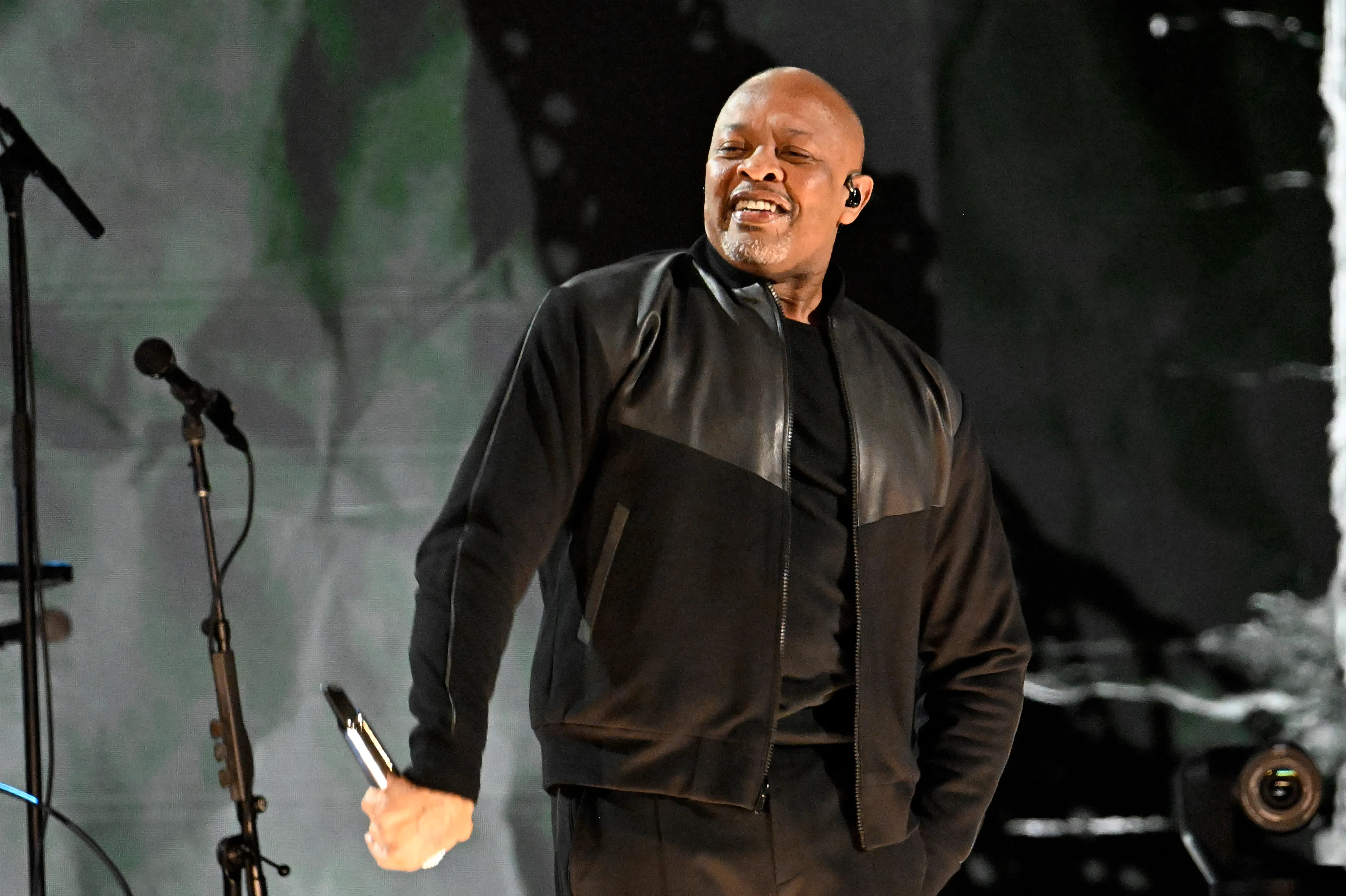 Dr. Dre performing at the FIREAID Benefit Concert for California Fire Relief