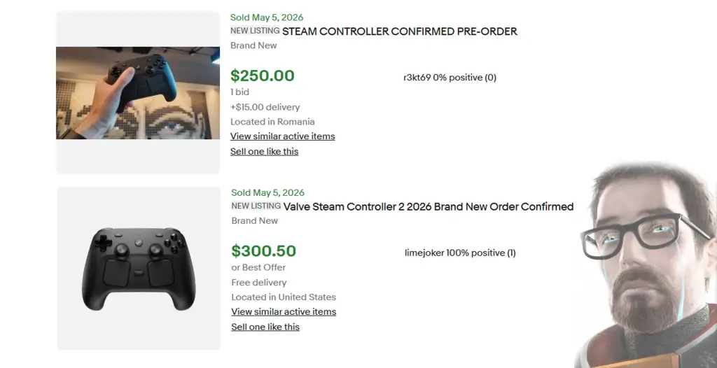 eBay Steam Controller Scalpers