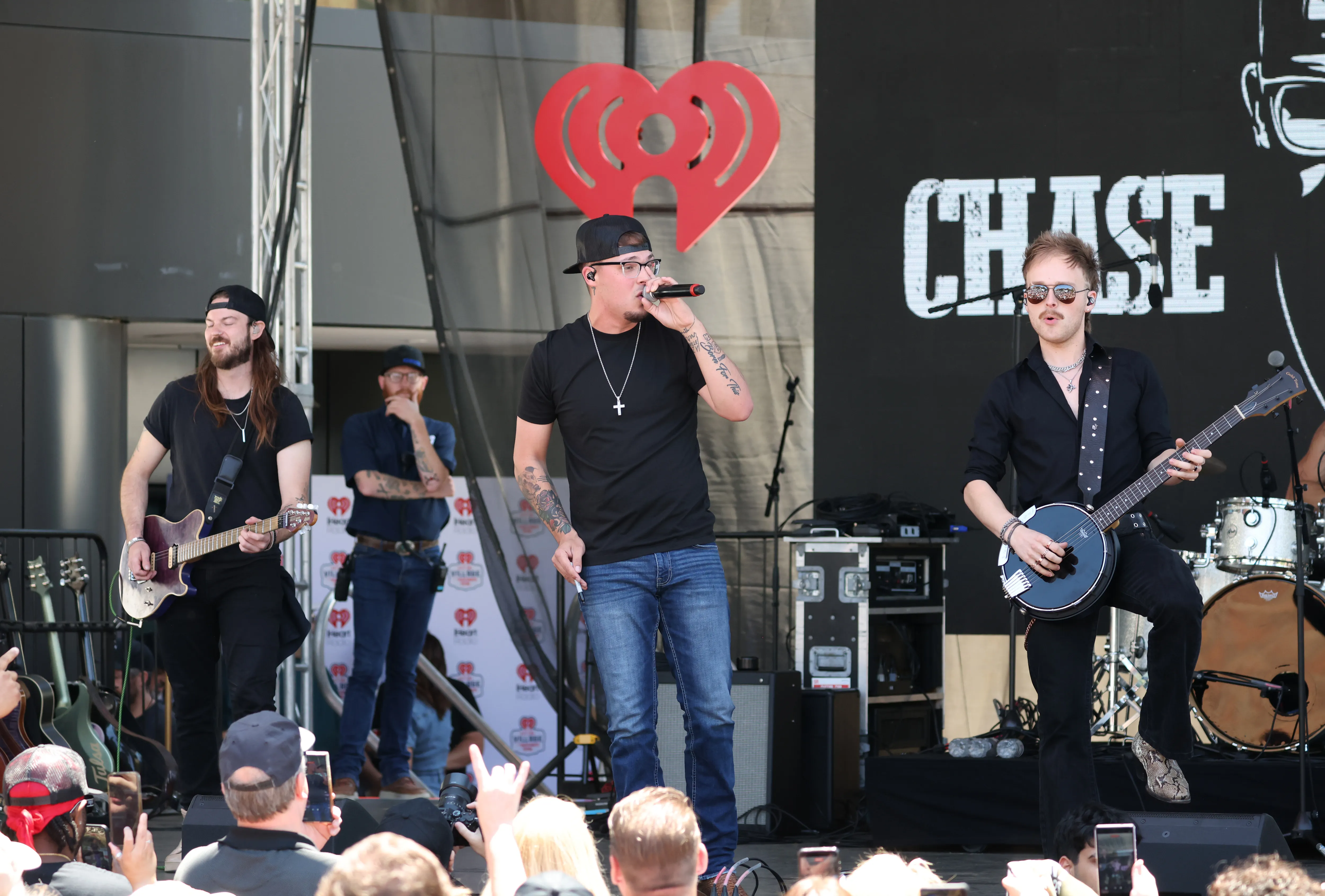 Chase Matthew performs onstage at the Daytime Village during the 2026 iHeartCountry Festival.
