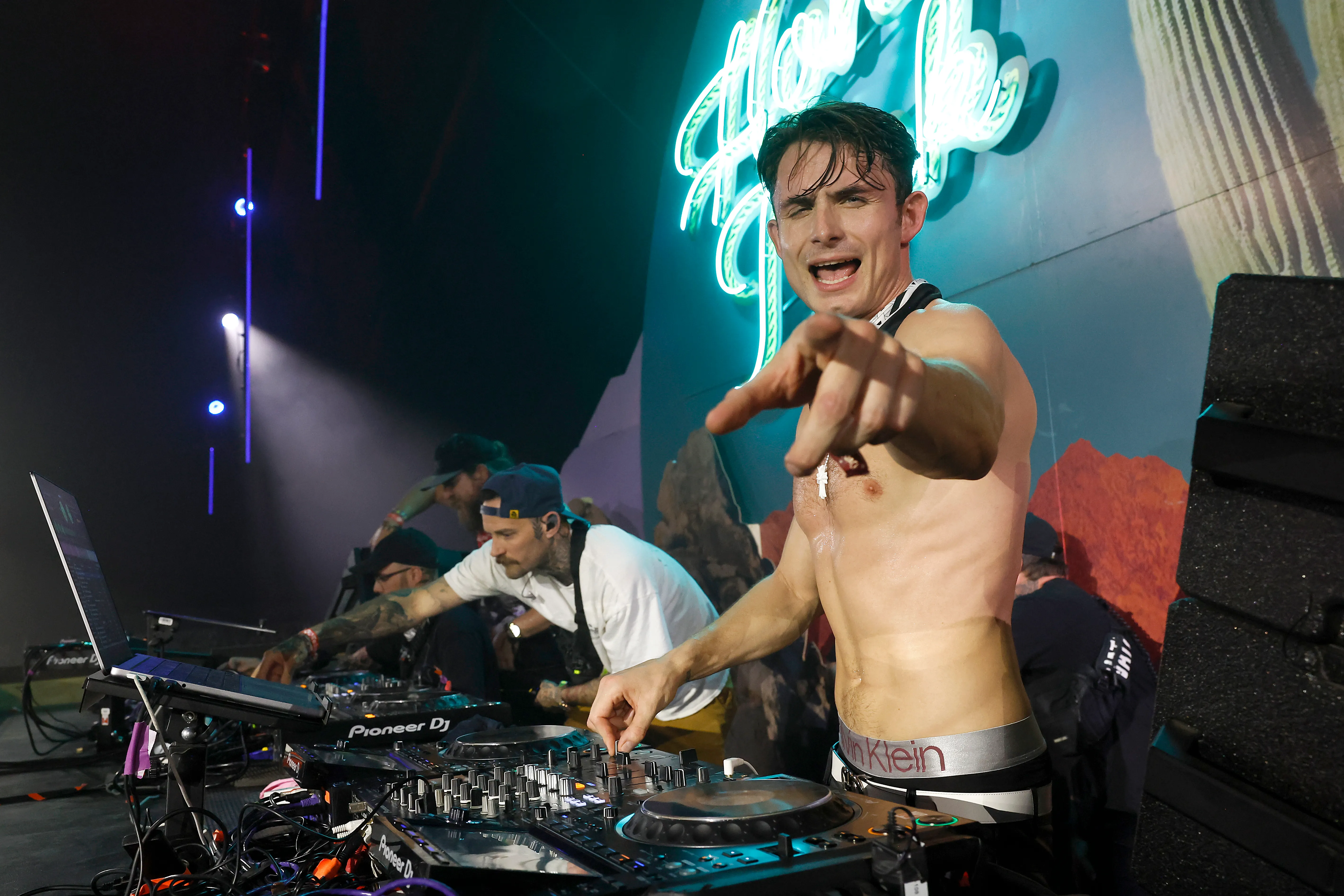 James Kennedy performing at Diplo's Honky Tonk during the 2024 Stagecoach Festival.