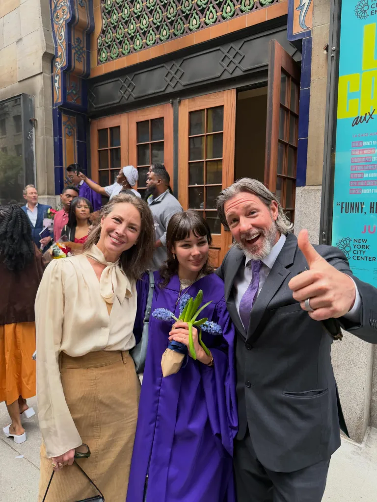 Christy Turlington and Ed Burns attend their daughter Grace Burns' graduation. 