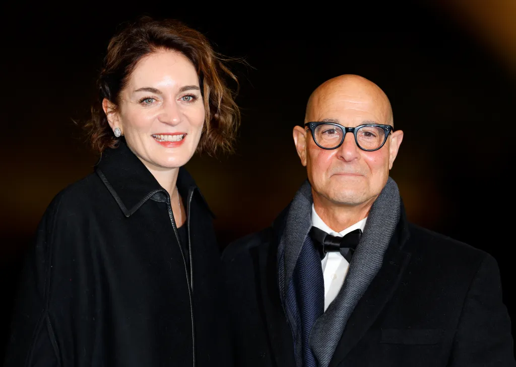 Felicity Blunt and Stanley Tucci attending the 'Finding Harmony: A King's Vision' Windsor Castle Premiere.