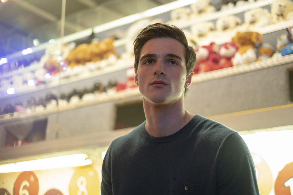 Jacob Elordi as Nate in Euphoria Season 1 Episode 4.