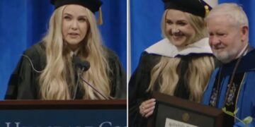 Erika Kirk urges graduates to follow in her husband’s footsteps: ‘defend liberty’