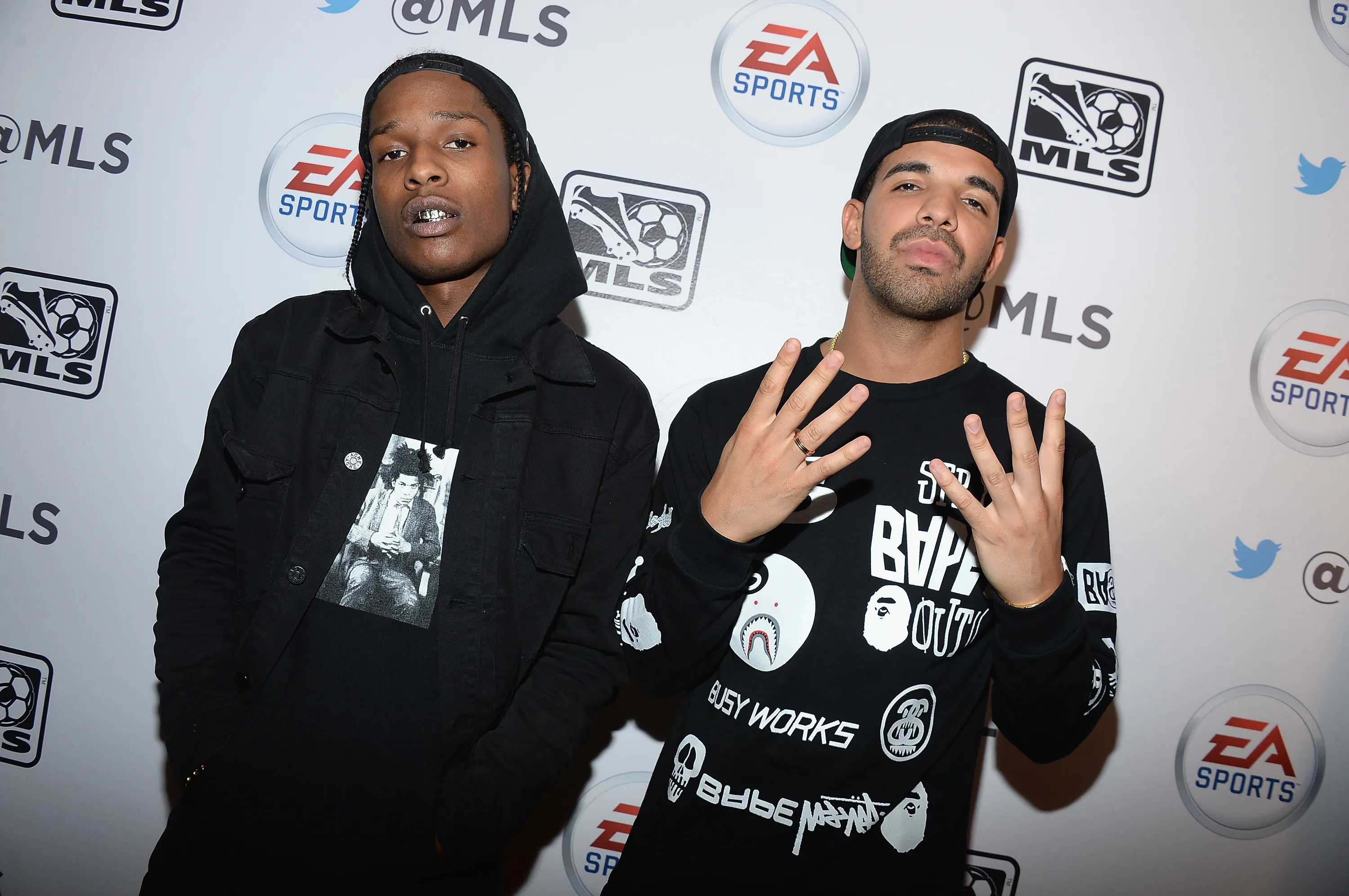 A$AP Rocky and Drake in 2013