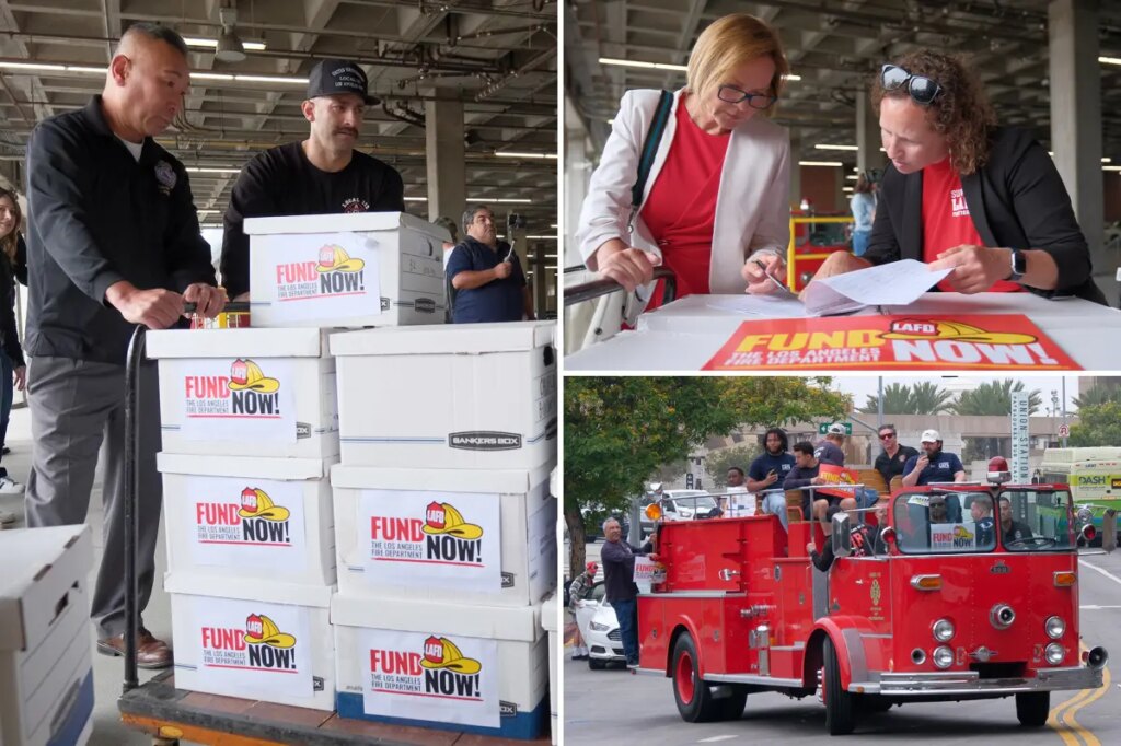 LA firefighters turn up on Karen Bass’s doorstep with demands — and give doomsday warning to the city