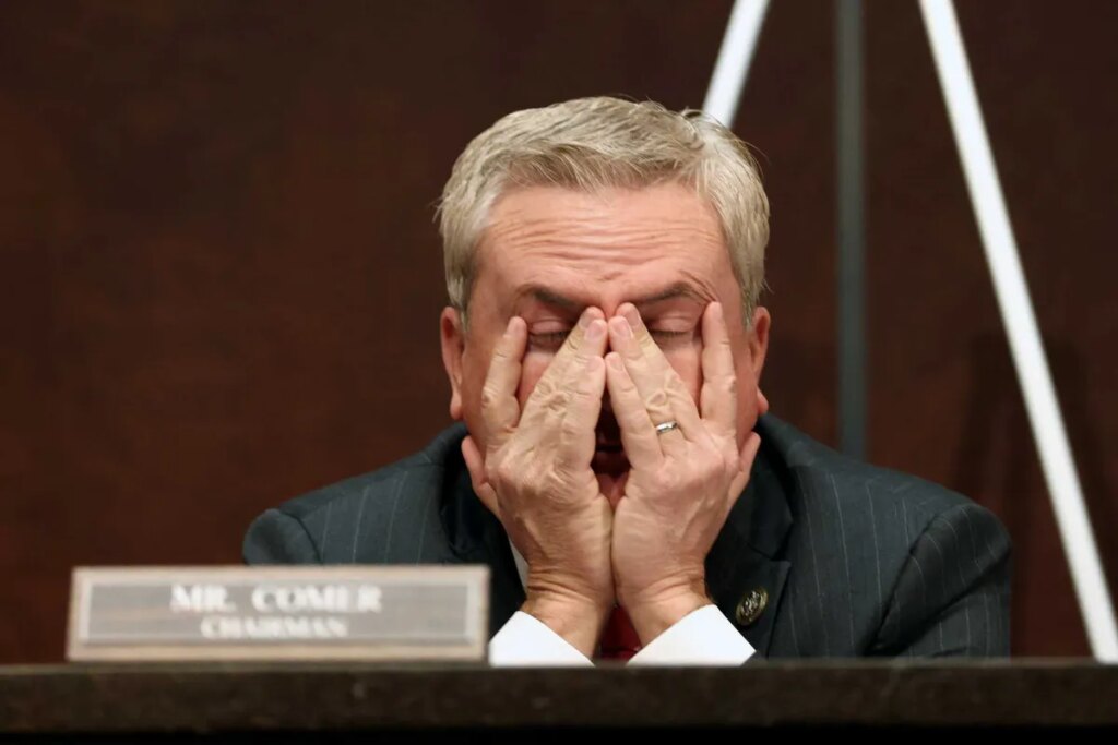 James Comer gets more than he can handle from Newsmax host: ‘Sounds like a false flag’
