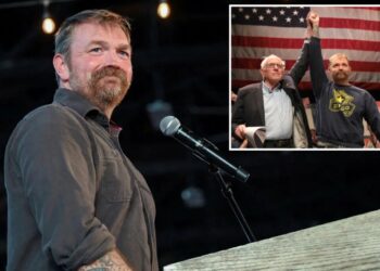 Lefty Senate candidate Graham Platner flubs Bernie Sanders’ name twice in fiery ‘Fight the Oligarchy’ rally
