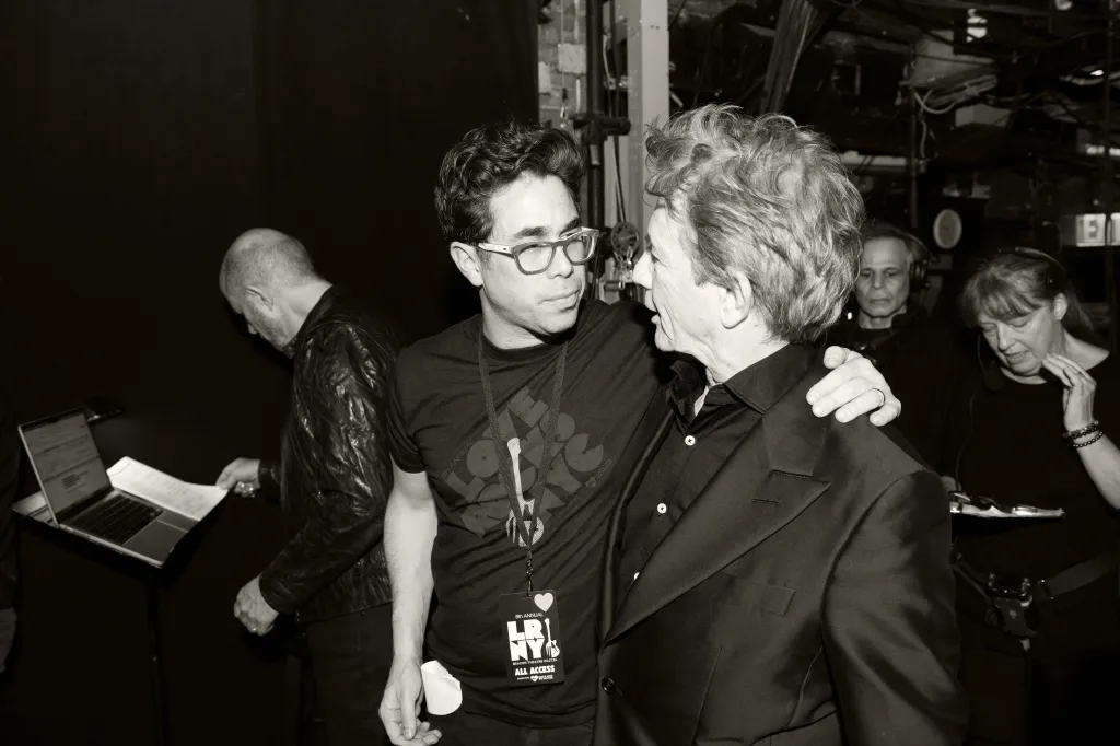 Williamson and Martin Short backstage at the Beacon.