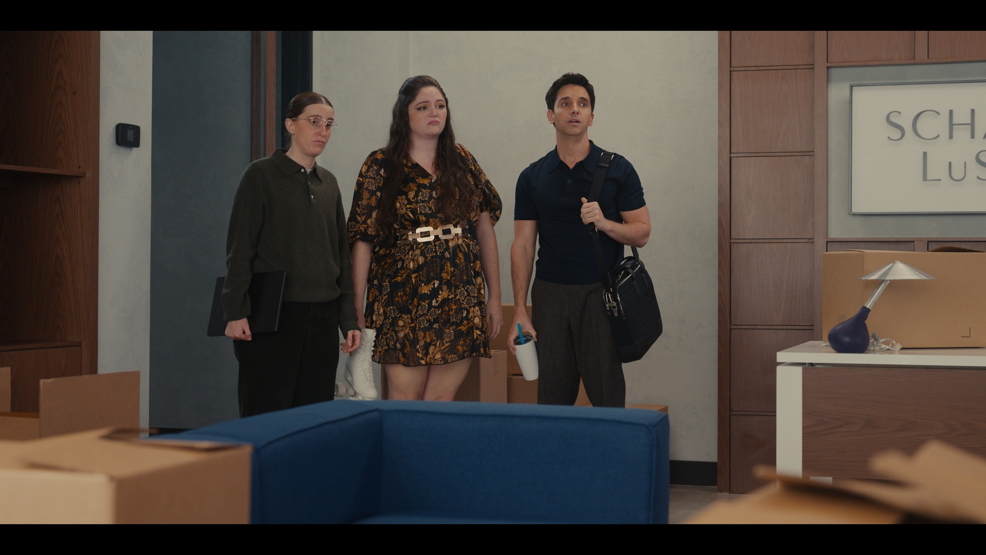 Robby Hoffman, Meg Stalter and Paul W. Downs