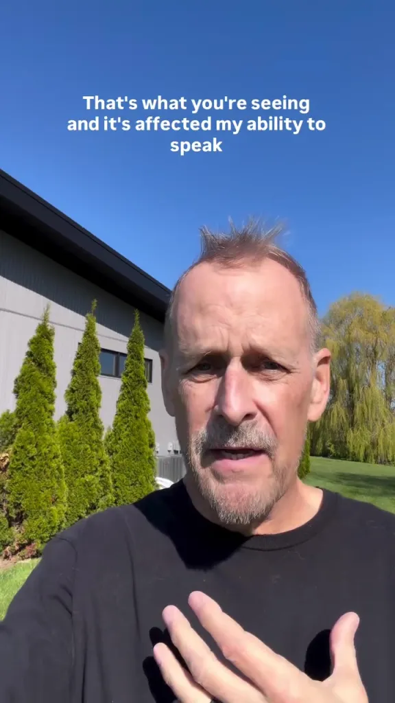 Dave Coulier revealing he lost 45 pounds and hasn't eaten solid food in months due to cancer treatment.
