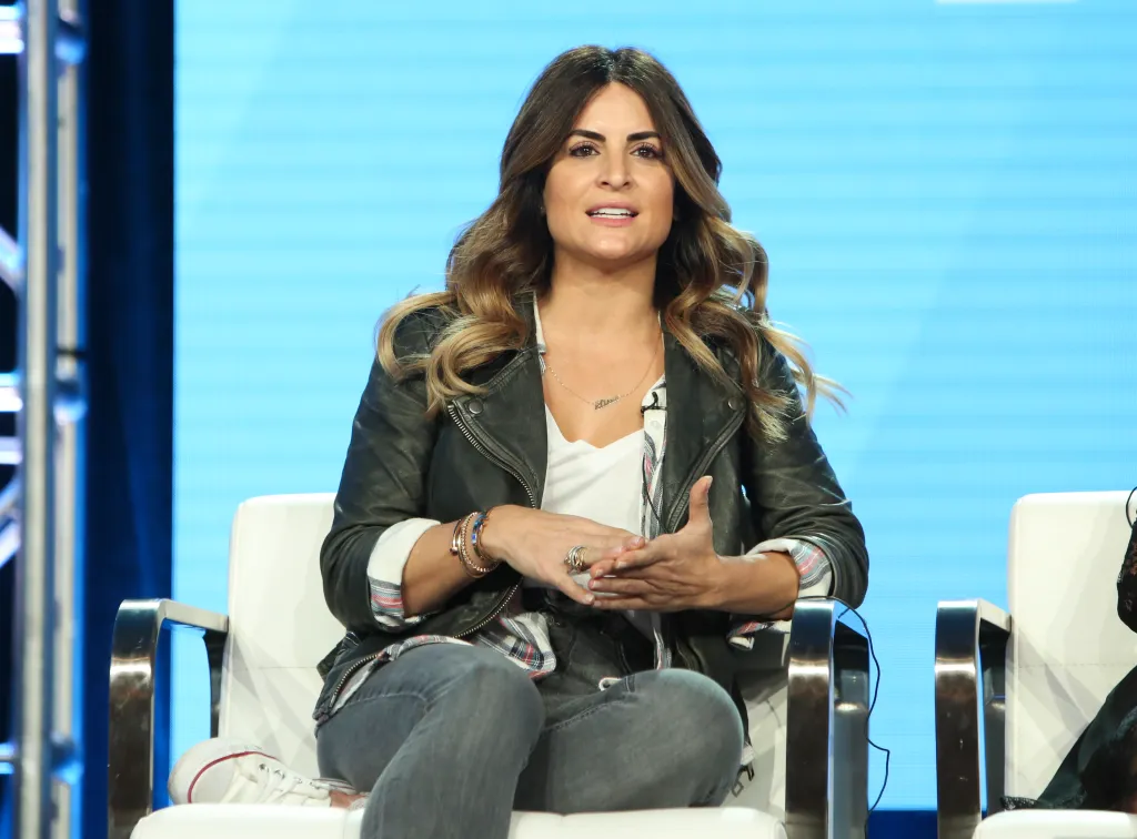 Alison Victoria speaks at the TCA Winter Press Tour.