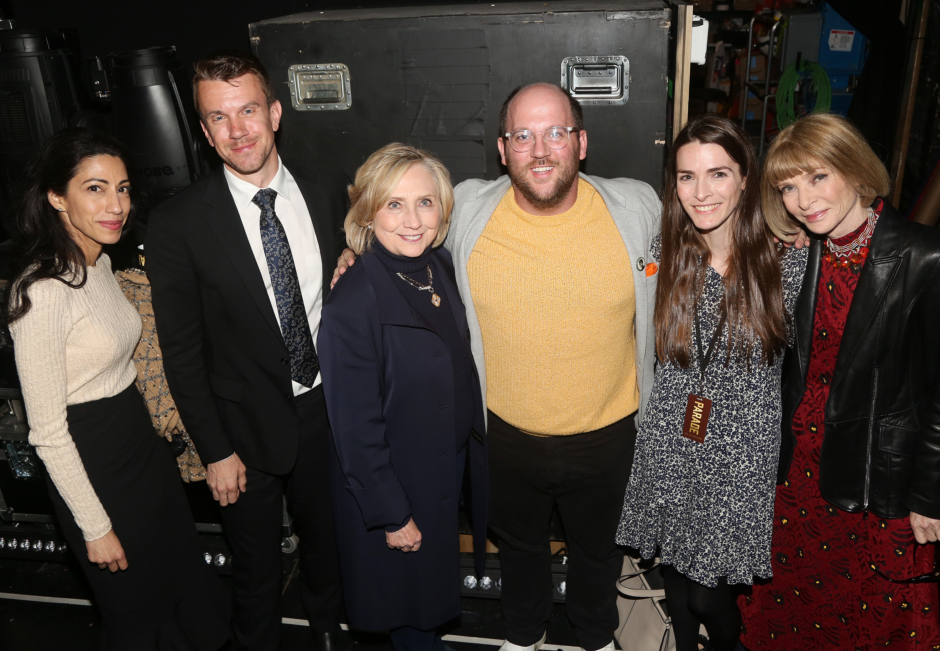 Huma Abedin, Grady Keefe, Hillary Rodham Clinton, Greg Nobile, Bee Shaffer Carrozzini and Anna Wintour 