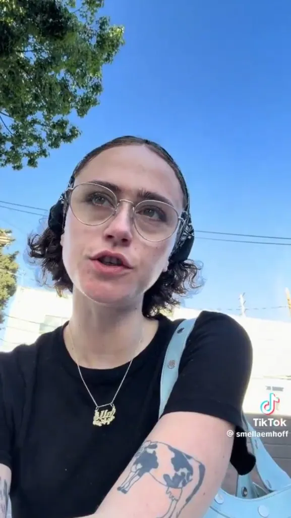 Ella Emhoff in a TikTok video, 