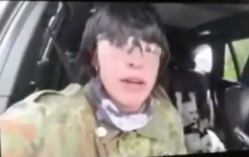 Image from a livestream video showing 17-year-old Cain Clark, a shooter at the Islamic Center of San Diego.