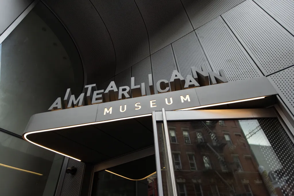 Signage for the Italian American Museum.