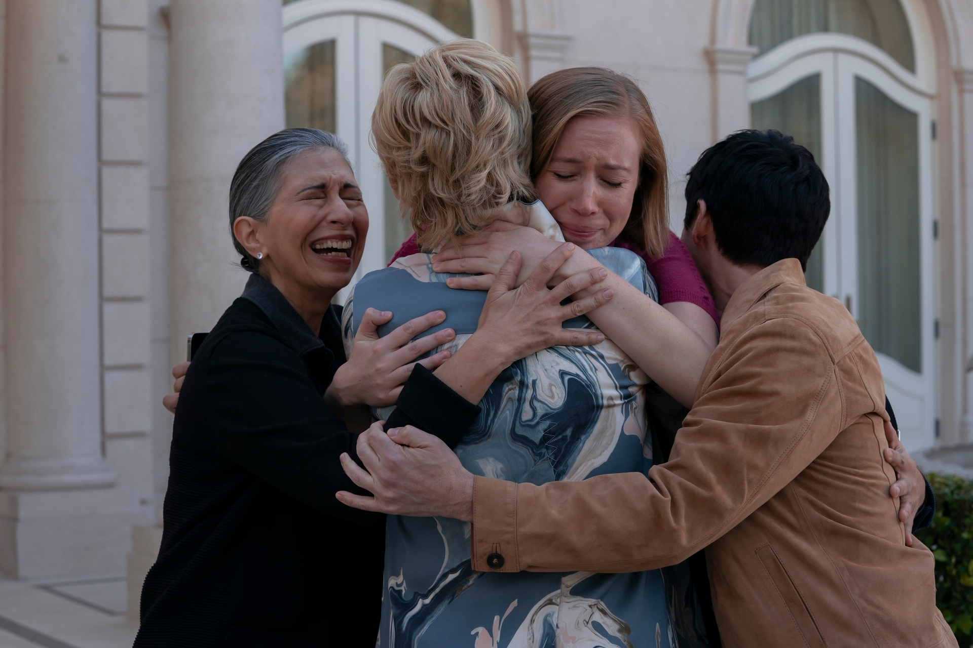 Rose Abdoo, Jean Smart, Hannah Einbinder, Paul W. Downs