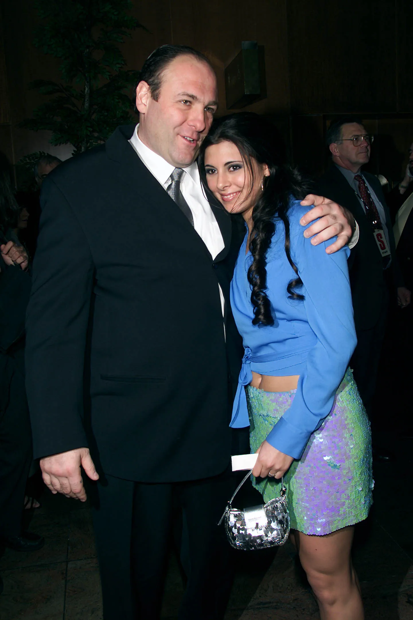James Gandolfini and Jamie-Lynn Sigler at a 