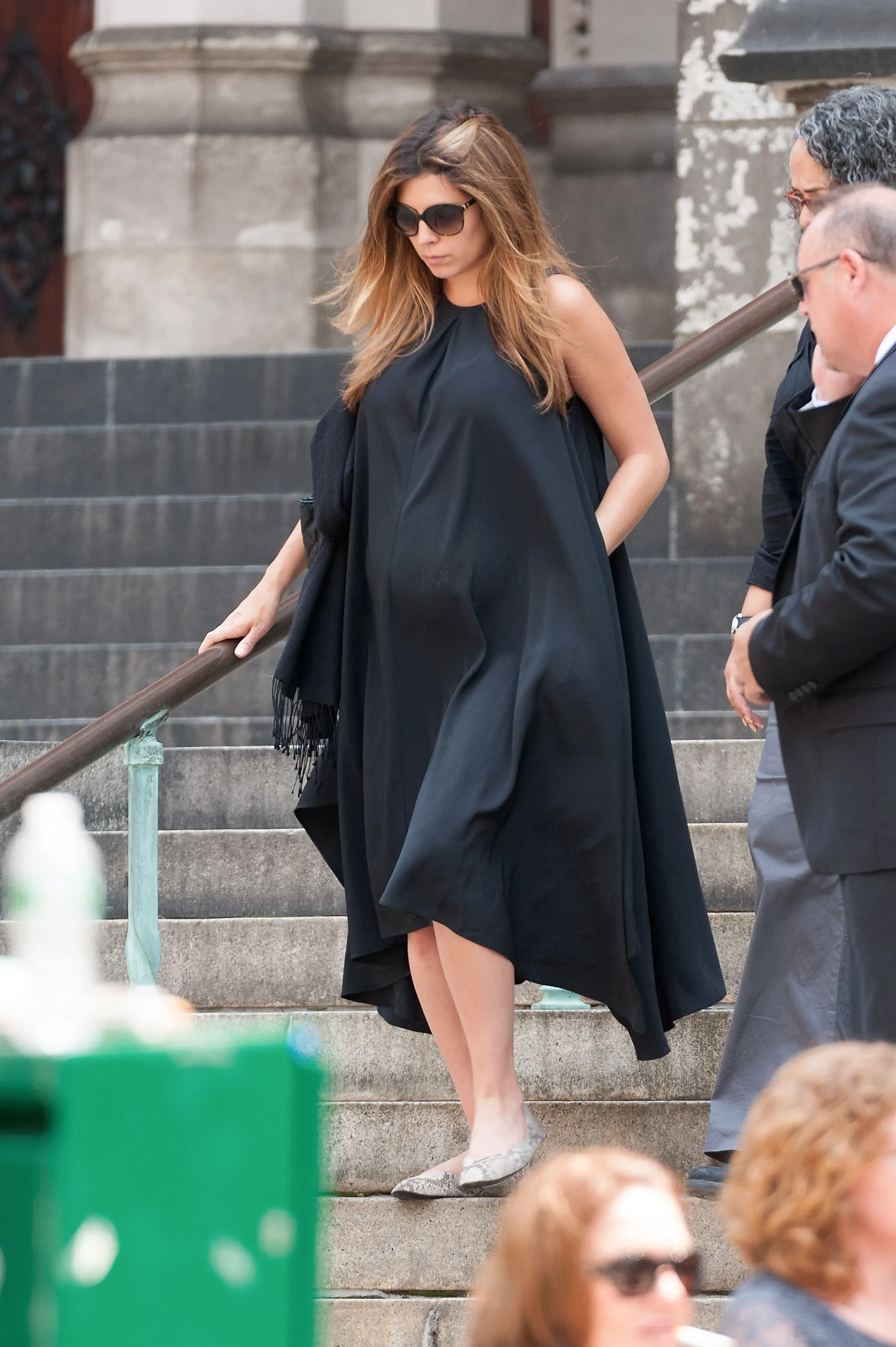 Jamie Lynn Sigler attends the funeral for actor James Gandolfini.